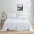 Linen Home White Solid bedsheet set